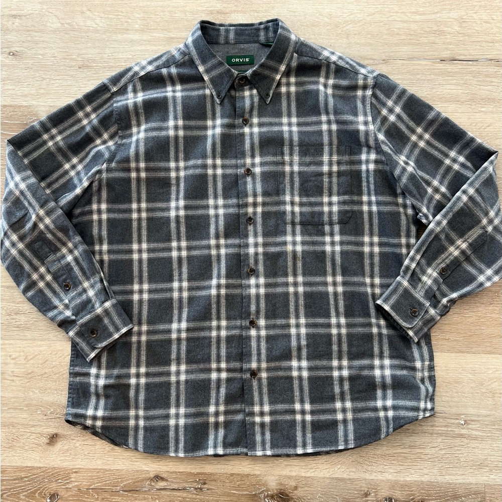 ORVIS - Gray Plaid Men's Shirt